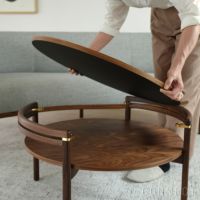CARL HANSEN & SON（カール・ハンセン＆サン） / RF1905 SIDEWAYS COFFEE TABLE（サイドウェイ・コーヒーテーブル） / ウォルナット材・ラミネート天板ブラック / サイドテーブル