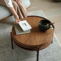 CARL HANSEN & SON（カール・ハンセン＆サン） / RF1905 SIDEWAYS COFFEE TABLE（サイドウェイ・コーヒーテーブル） / ウォルナット材・ラミネート天板ブラック / サイドテーブル