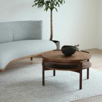 CARL HANSEN & SON（カール・ハンセン＆サン） / RF1905 SIDEWAYS COFFEE TABLE（サイドウェイ・コーヒーテーブル） / ウォルナット材・ラミネート天板ブラック / サイドテーブル