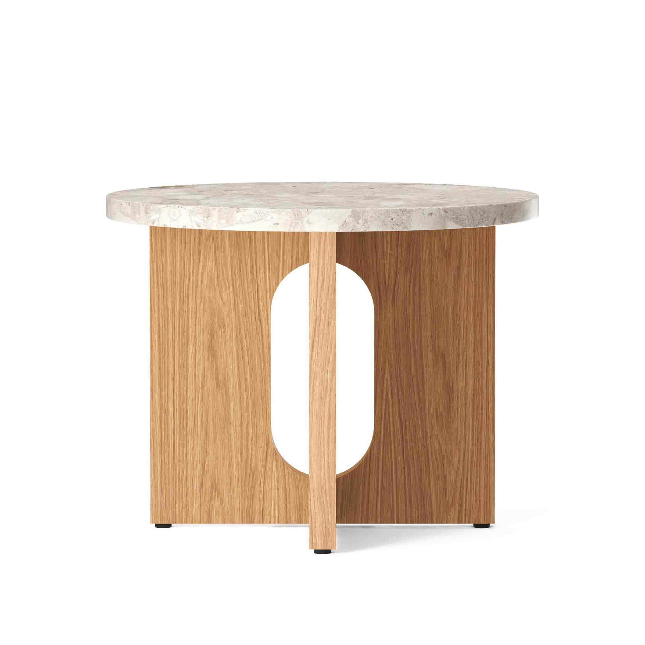【ジャパンディセット】Audo Copenhagen（オドー・コペンハーゲン） / ANDROGYNE SIDE TABLE（アンドロジーン サイドテーブル）Φ50 / KUNIS BRECCIA STONE / 大理石 / ナチュラルオークベース+ TORSO PORTABLE LAMP （トルソー ポータブル ランプ） / 全3色 / テーブルランプ