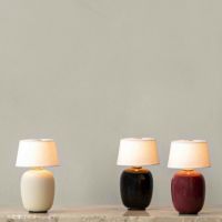 【ジャパンディセット】Audo Copenhagen（オドー・コペンハーゲン） / ANDROGYNE SIDE TABLE（アンドロジーン サイドテーブル）Φ50 / KUNIS BRECCIA STONE / 大理石 / ナチュラルオークベース+ TORSO PORTABLE LAMP （トルソー ポータブル ランプ） / 全3色 / テーブルランプ