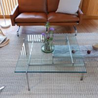 FRITZ HANSEN（フリッツ・ハンセン） / PK61 / ガラス / サテン仕上げステンレススチール / コーヒーテーブル / 80×80cm