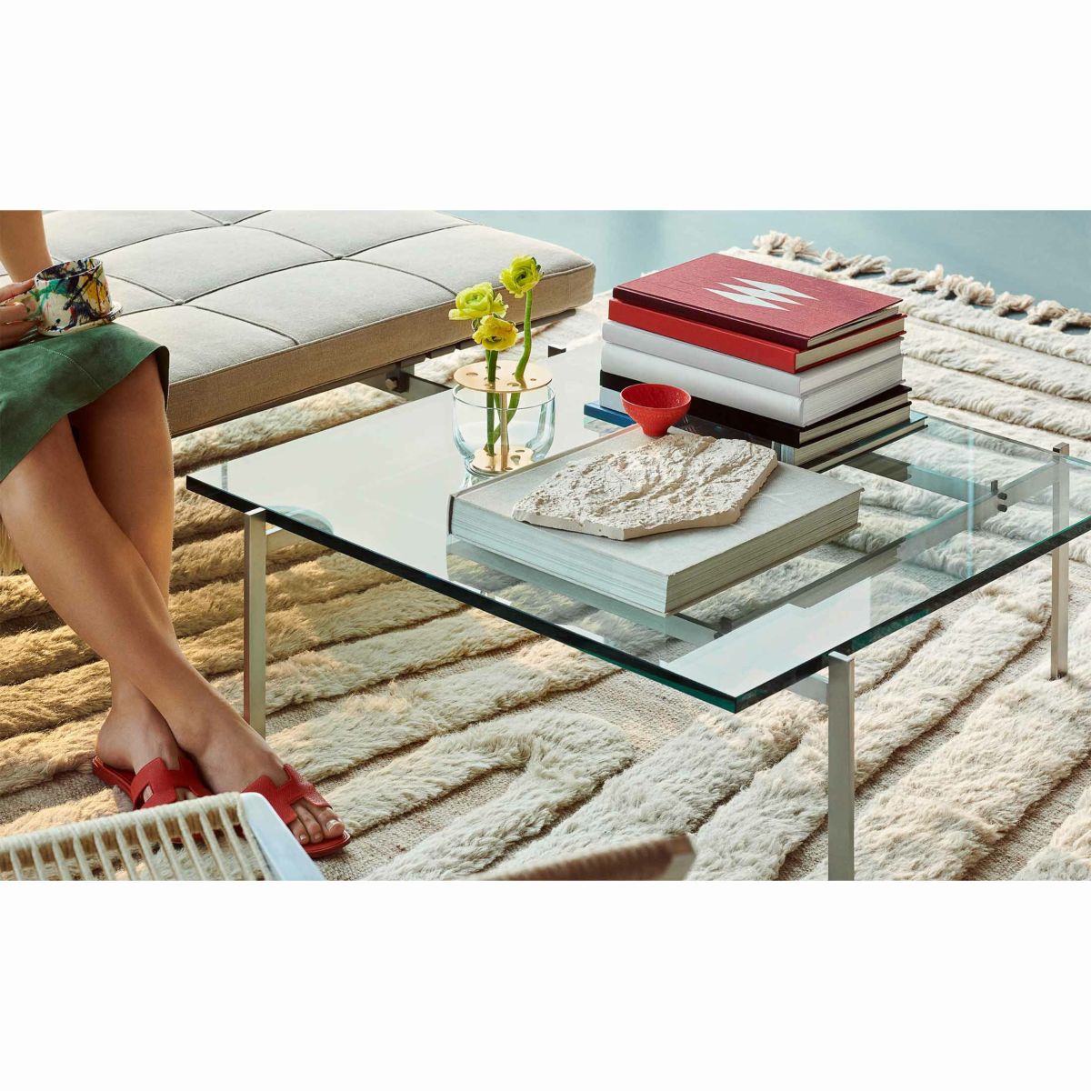 FRITZ HANSEN（フリッツ・ハンセン） / PK61 / ガラス / サテン仕上げステンレススチール / コーヒーテーブル / 80×80cm