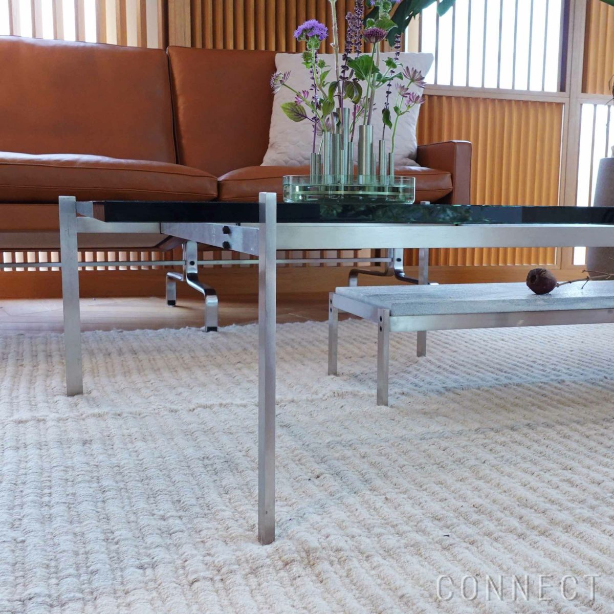 FRITZ HANSEN（フリッツ・ハンセン） / PK61 / ガラス / サテン仕上げステンレススチール / コーヒーテーブル / 80×80cm