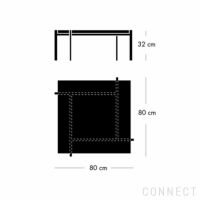 FRITZ HANSEN（フリッツ・ハンセン） / PK61 / ガラス / サテン仕上げステンレススチール / コーヒーテーブル / 80×80cm