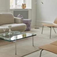 FRITZ HANSEN（フリッツ・ハンセン） / PK61 / ガラス / サテン仕上げステンレススチール / コーヒーテーブル / 80×80cm