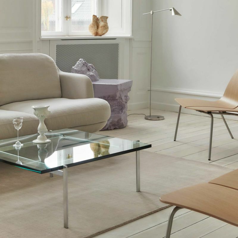 FRITZ HANSEN（フリッツ・ハンセン） / PK61 / ガラス / サテン仕上げステンレススチール / コーヒーテーブル / 80×80cm