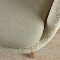 FRITZ HANSEN（フリッツ・ハンセン） / FRI（フリチェア） / ウッドベース / Sunniva（スニバ）233 ライトベージュ×Moss（モス）0019 / ラウンジチェア