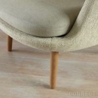 FRITZ HANSEN（フリッツ・ハンセン） / FRI（フリチェア） / ウッドベース / Sunniva（スニバ）233 ライトベージュ×Moss（モス）0019 / ラウンジチェア