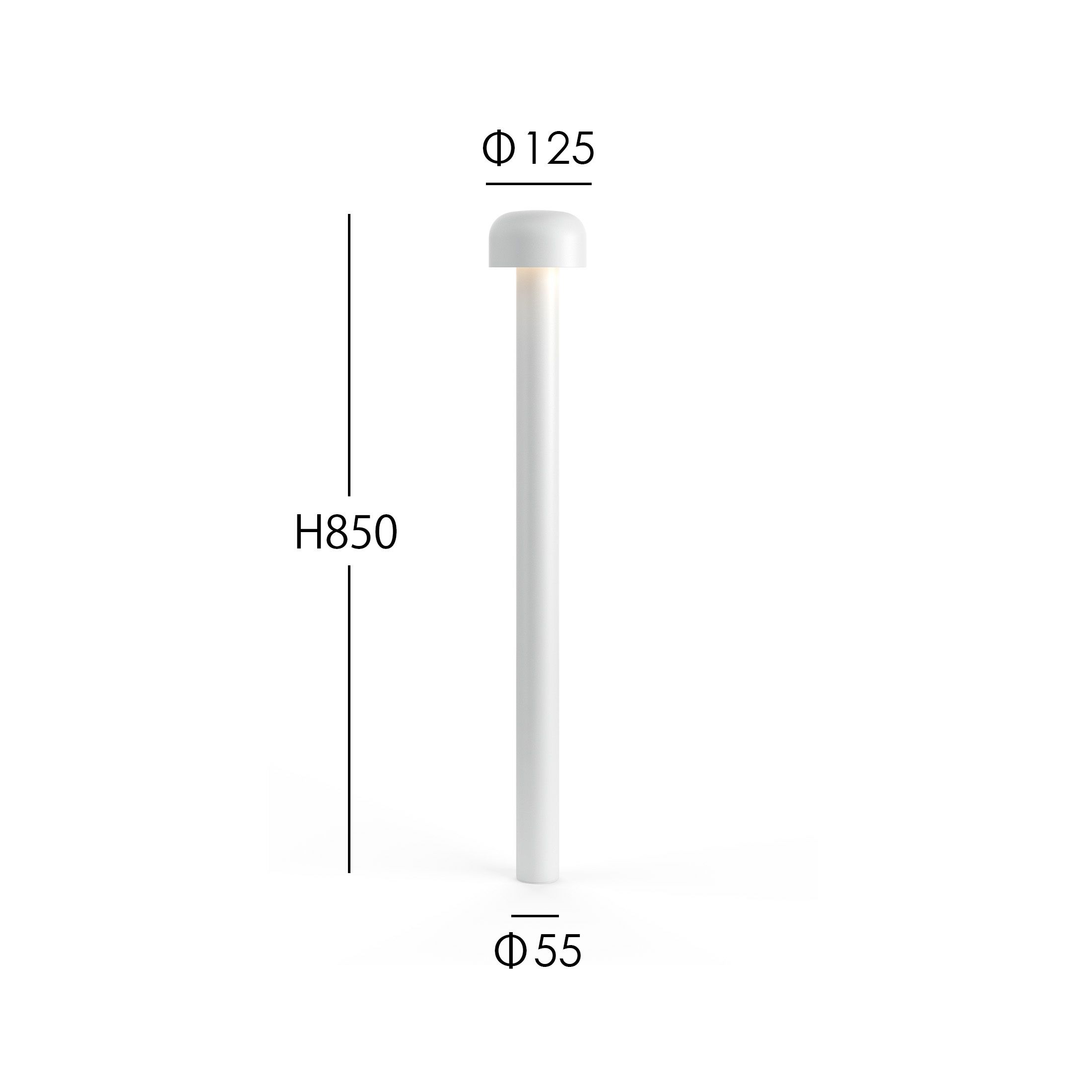 FLOS（フロス） / BELLHOP BOLLARD 850（ベルホップ ボラード） / H380 / 3000K / 全6色 / 庭園灯