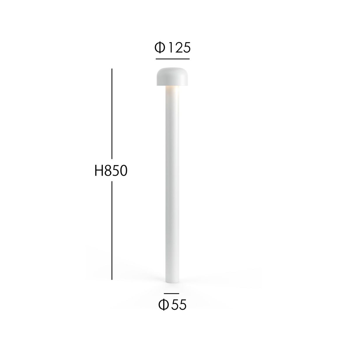 FLOS（フロス） / BELLHOP BOLLARD 850（ベルホップ ボラード） / H380 / 3000K / 全6色 / 庭園灯