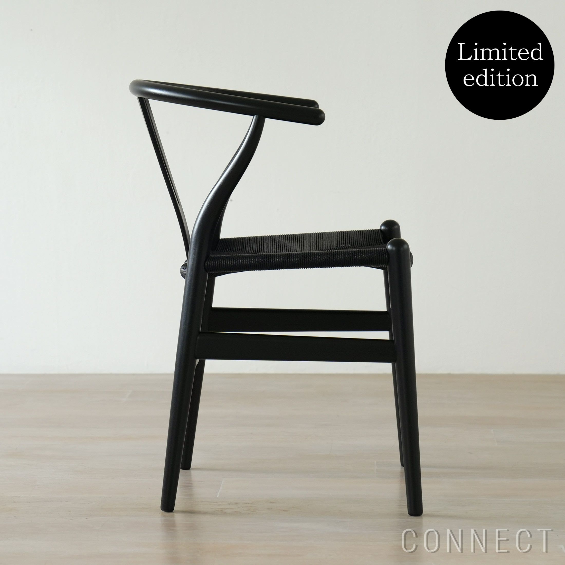 【Black Friday 2025限定モデル】【ポイント10倍】CH24 ユーカリ材・ブラック塗装 / ブラックペーパーコード / SH45cm / CARL HANSEN & SON （カール・ハンセン＆サン）