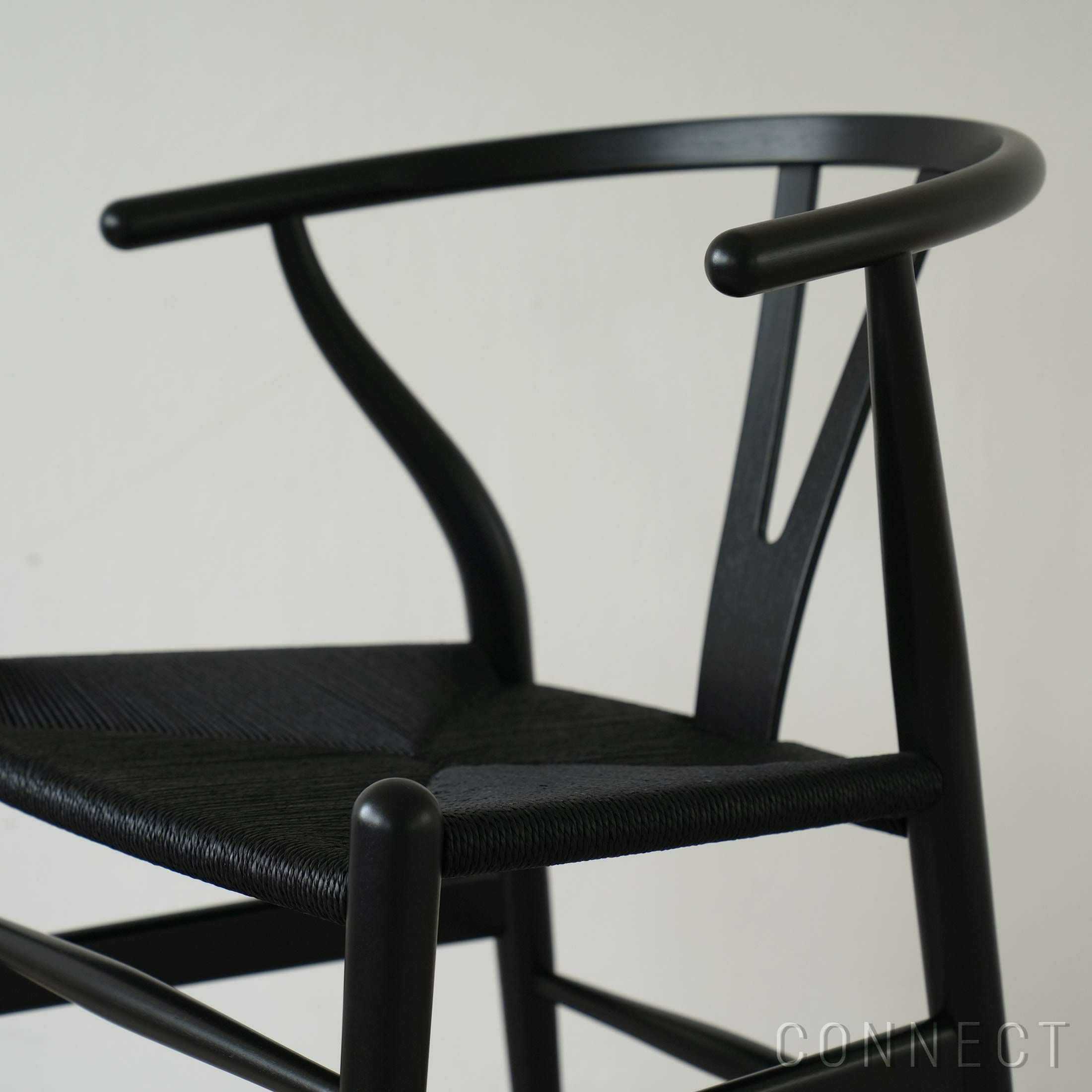 【Black Friday 2025限定モデル】【ポイント10倍】CH24 ユーカリ材・ブラック塗装 / ブラックペーパーコード / SH45cm / CARL HANSEN & SON （カール・ハンセン＆サン）