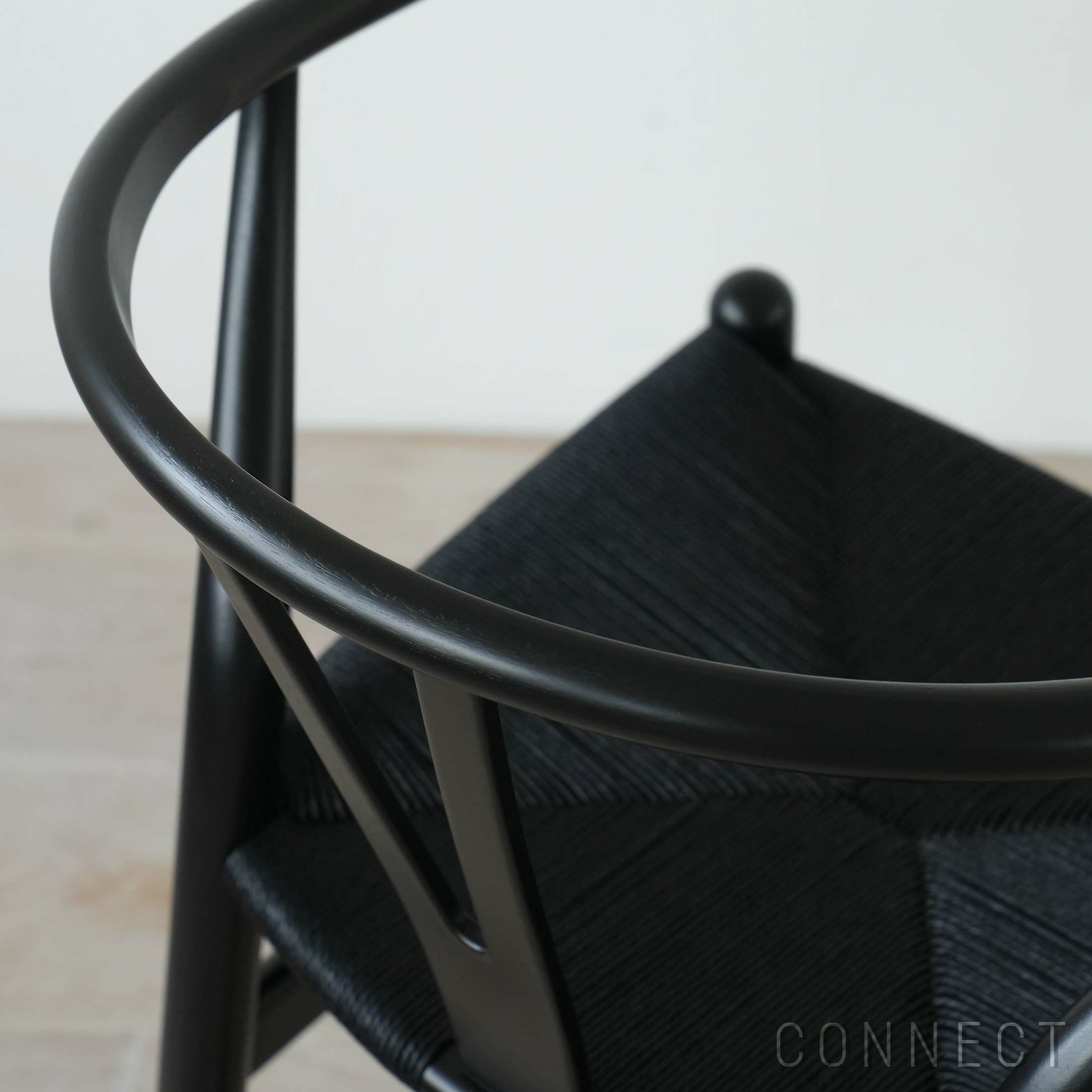 【Black Friday 2025限定モデル】【ポイント10倍】CH24 ユーカリ材・ブラック塗装 / ブラックペーパーコード / SH45cm / CARL HANSEN & SON （カール・ハンセン＆サン）