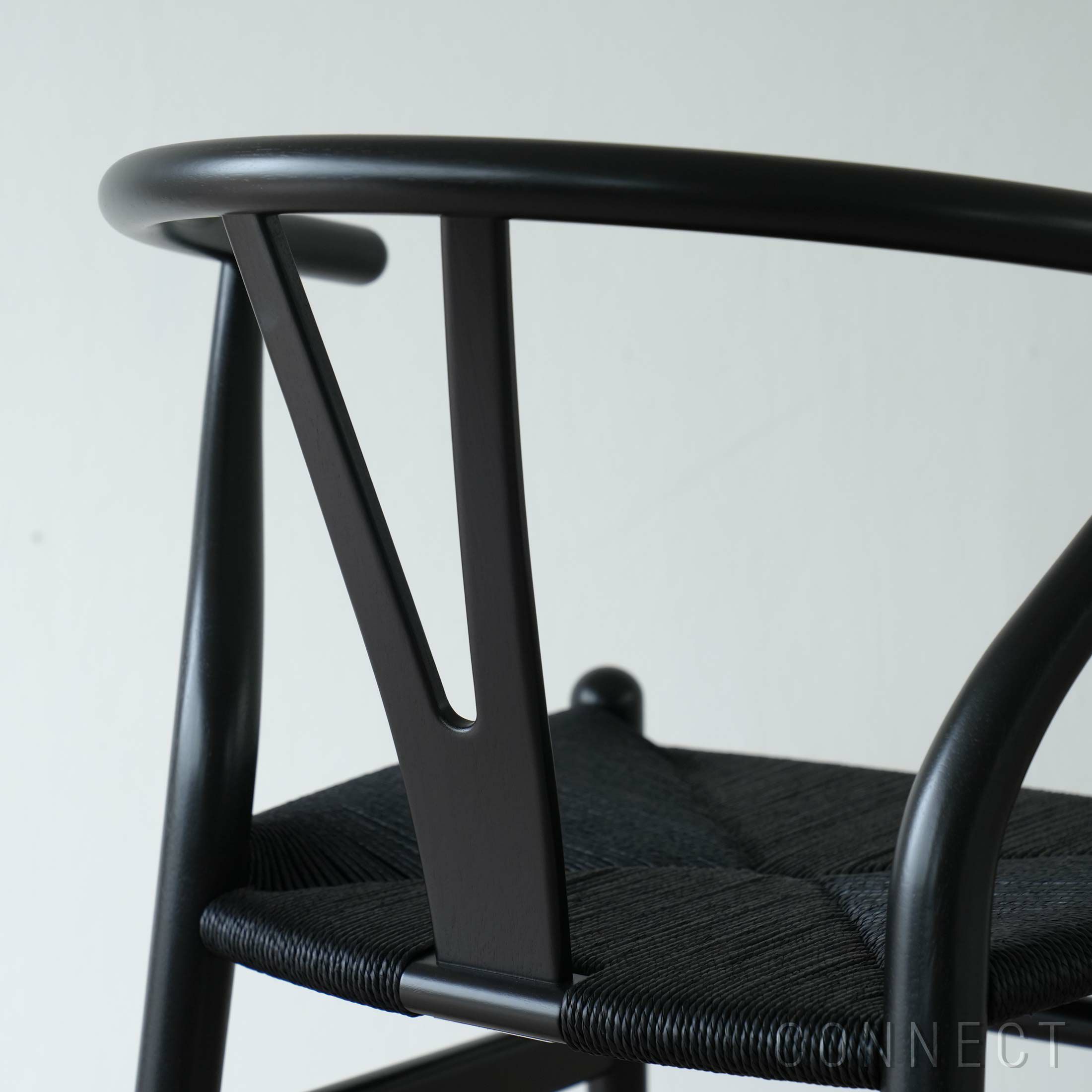 【Black Friday 2025限定モデル】【ポイント10倍】CH24 ユーカリ材・ブラック塗装 / ブラックペーパーコード / SH45cm / CARL HANSEN & SON （カール・ハンセン＆サン）