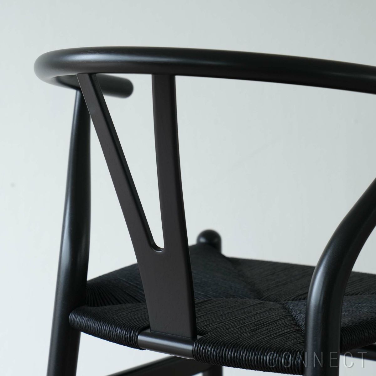 【Black Friday 2025限定モデル】【ポイント10倍】CH24 ユーカリ材・ブラック塗装 / ブラックペーパーコード / SH45cm / CARL HANSEN & SON （カール・ハンセン＆サン）