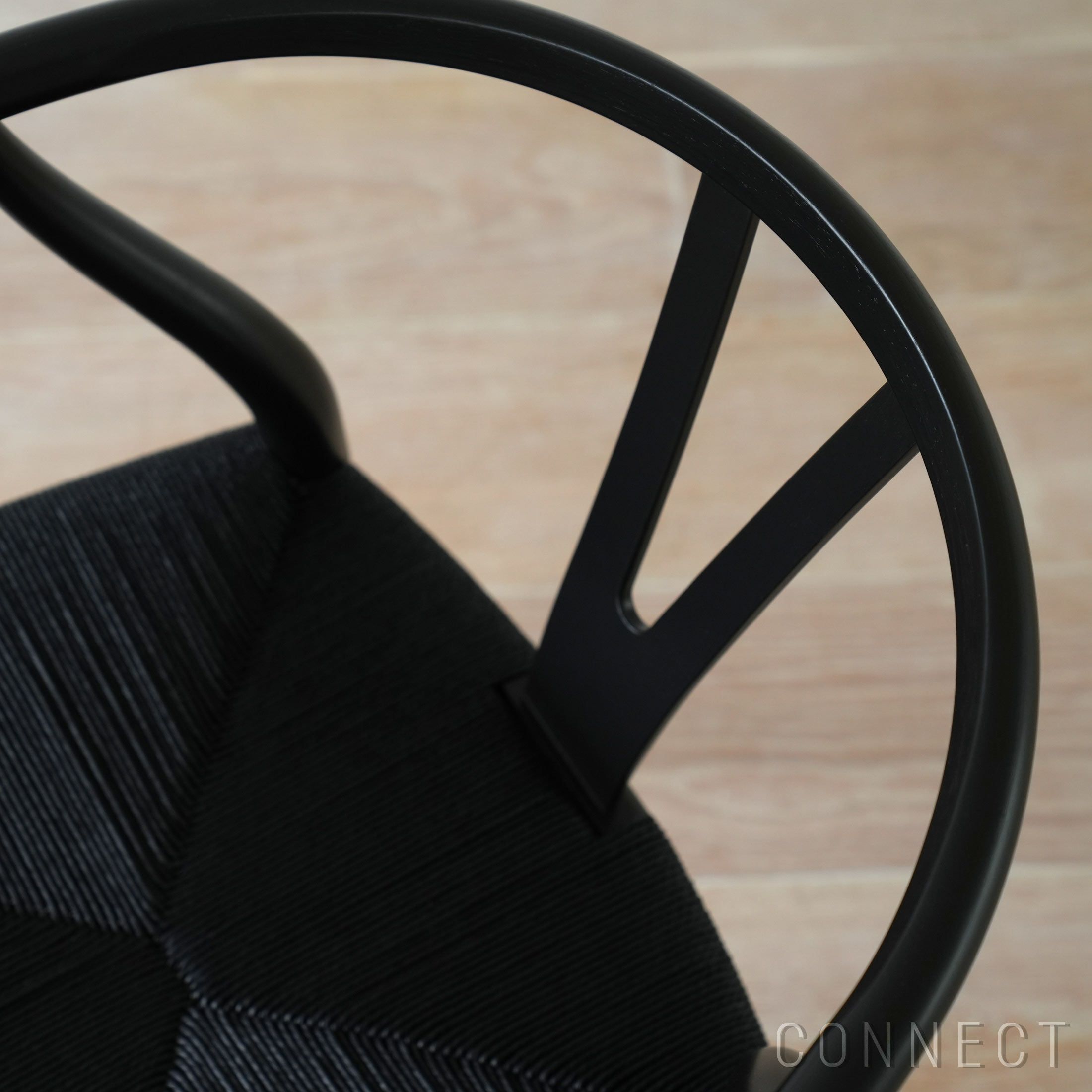 【Black Friday 2025限定モデル】【ポイント10倍】CH24 ユーカリ材・ブラック塗装 / ブラックペーパーコード / SH45cm / CARL HANSEN & SON （カール・ハンセン＆サン）