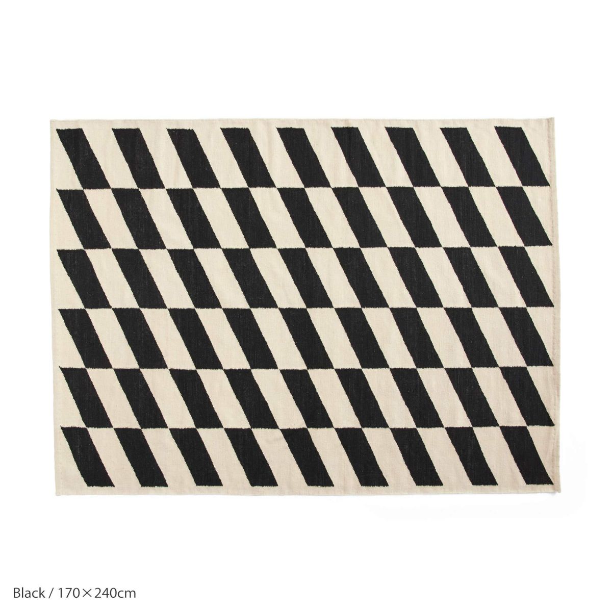 HAY（ヘイ） / SHIFT KELIM RUG（シフト キリム ラグ） / ブラック / 170×240cm / ラグ