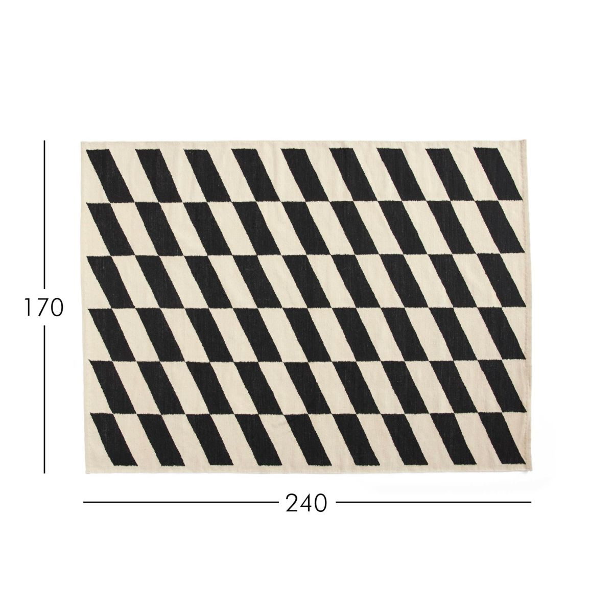 HAY（ヘイ） / SHIFT KELIM RUG（シフト キリム ラグ） / ブラック / 170×240cm / ラグ