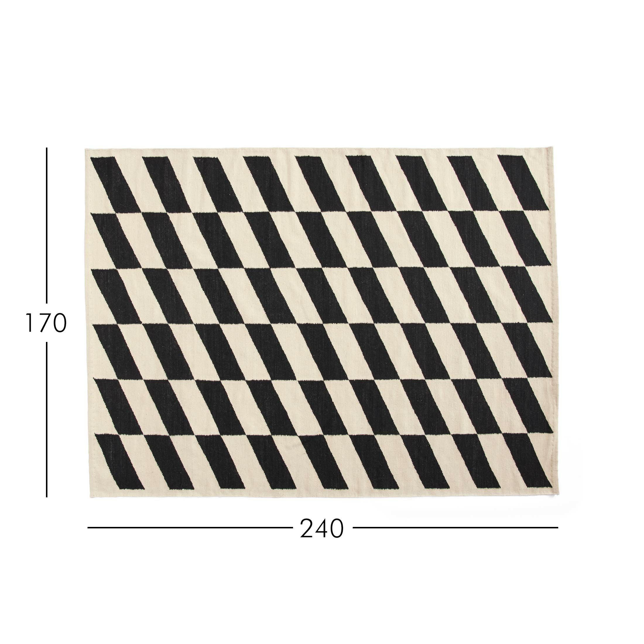 HAY（ヘイ） / SHIFT KELIM RUG（シフト キリム ラグ） / ブラック / 170×240cm / ラグ