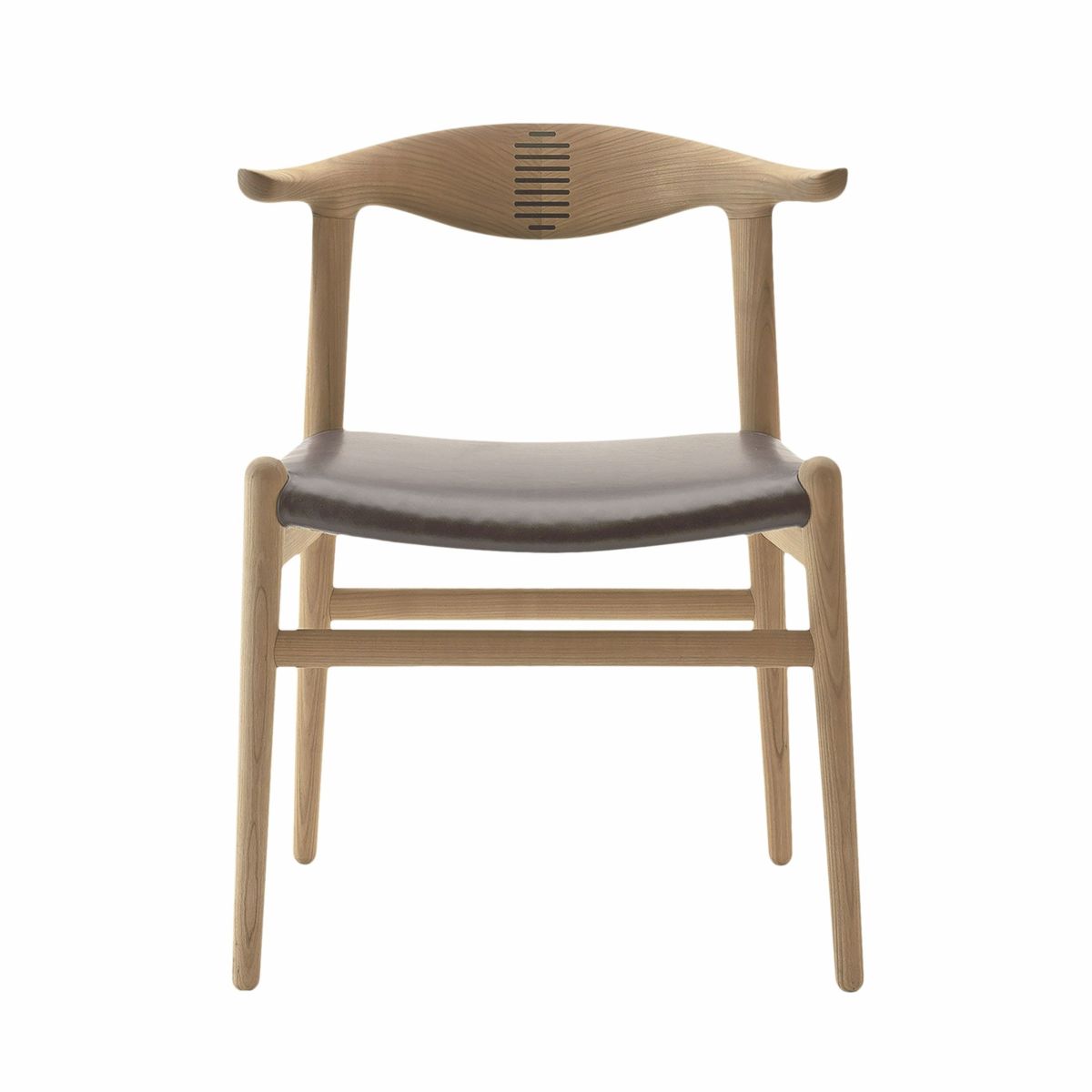 【ウェグナー展対象】PP Mobler（PPモブラー） / PP505 Cow Horn Chair（カウホーンチェア） / オーク材・ソープ仕上げ / スタンダードレザー（Mocca）