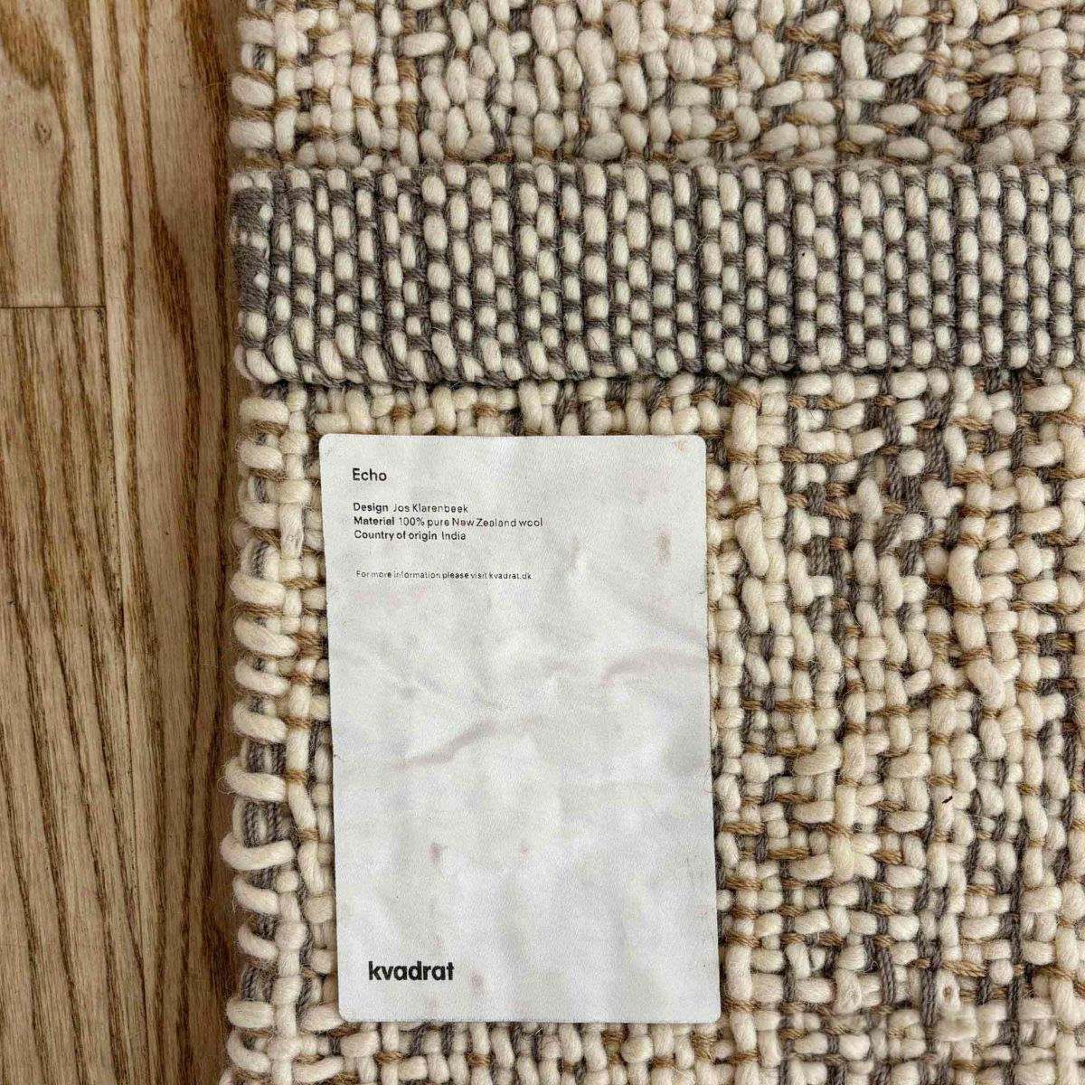 【アウトレット】Kvadrat（クヴァドラ） / Echo（エコー） / 20144（90cm×120cm） / 0225 / ラグ