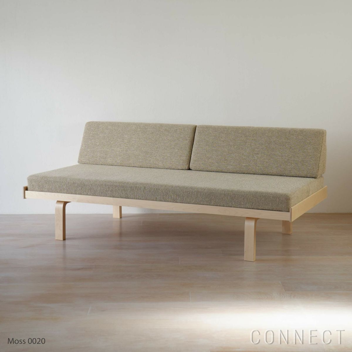 Artek（アルテック） / DAY BED 710（デイベッド） / バーチ材・ナチュラルラッカー仕上げ / Moss 0020 / ソファ【CONNECTオリジナル】
