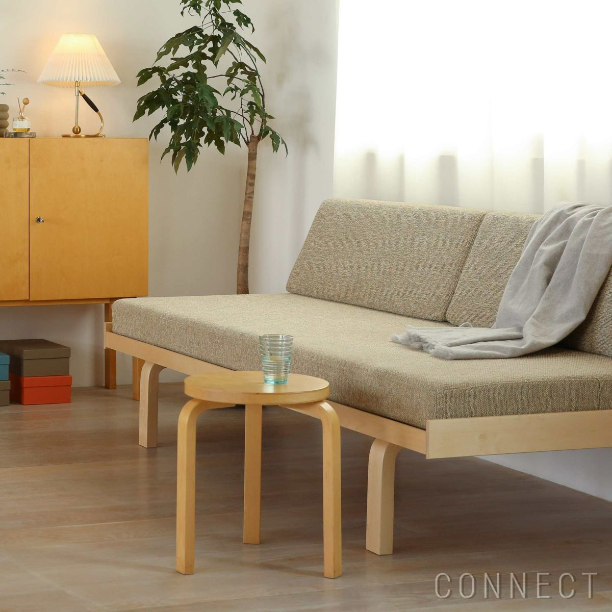 Artek（アルテック） / DAY BED 710（デイベッド） / バーチ材・ナチュラルラッカー仕上げ / Moss 0020 / ソファ【CONNECTオリジナル】