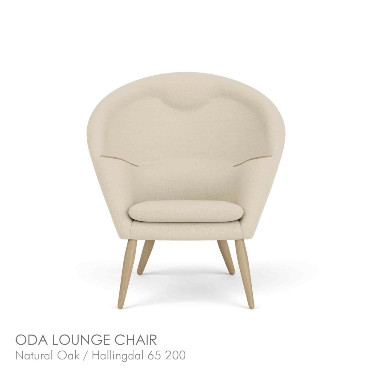 Audo Copenhagen（オドー・コペンハーゲン） / ODA LOUNGE CHAIR（オダ ラウンジチェア） /Natural Oak / Hallingdal 65 200