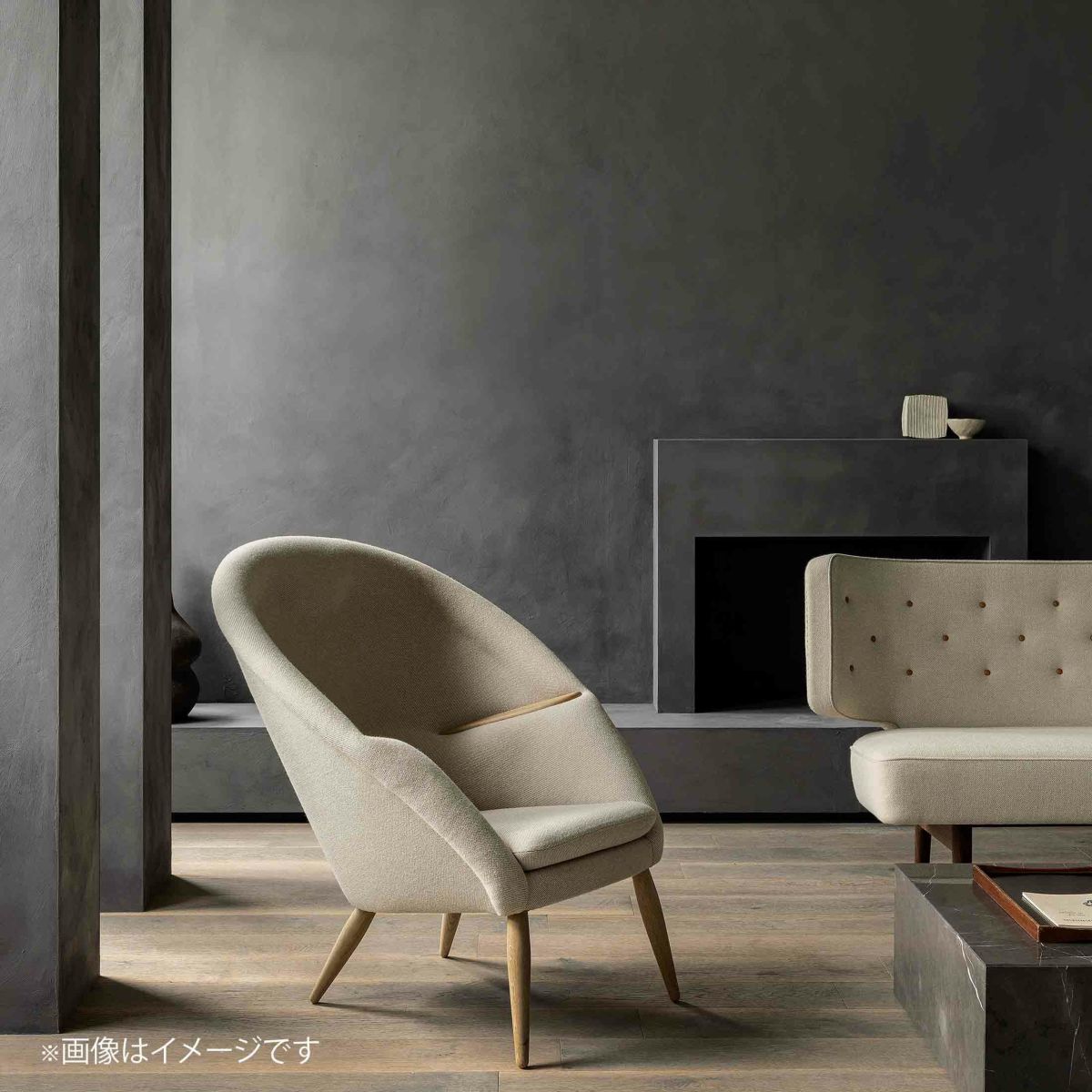 Audo Copenhagen（オドー・コペンハーゲン） / ODA LOUNGE CHAIR（オダ ラウンジチェア） /Natural Oak / Hallingdal 65 200