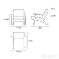 CARL HANSEN & SON（カール・ハンセン＆サン） / CH290 ラウンジチェア / オーク材・オイル仕上げ / CH290 SERIES