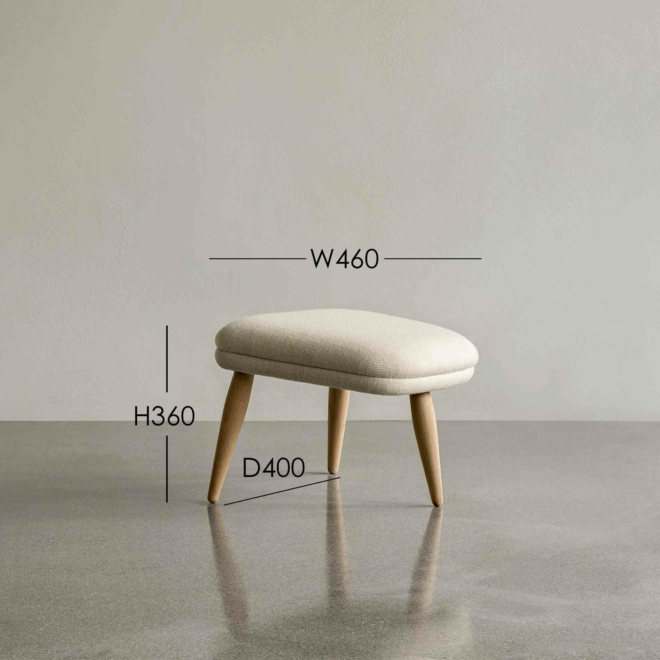 Audo Copenhagen（オドー・コペンハーゲン） / ODA OTTOMAN（オダ オットマン） / Natural Oak / Hallingdal 65 200