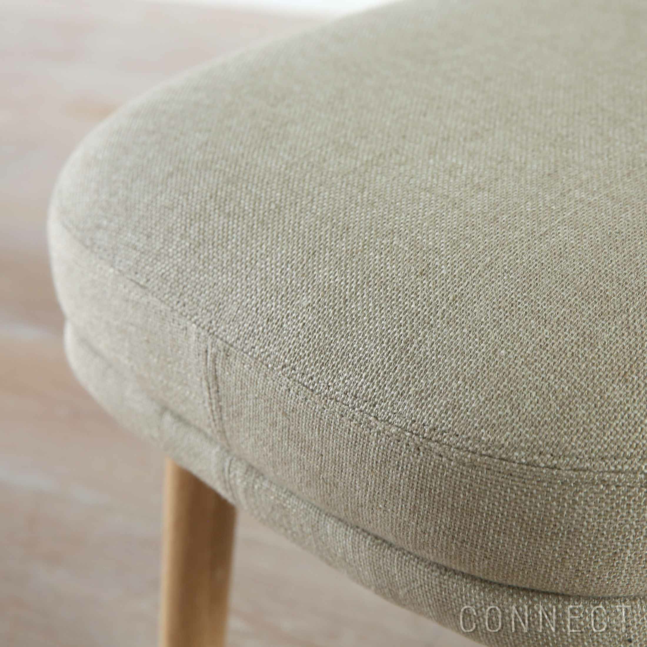 FRITZ HANSEN（フリッツ・ハンセン） / FRI FOOT STOOL（フリチェア用フットスツール） / ウッドベース / Sunniva（スニバ）233 ライトベージュ×Moss（モス）0019