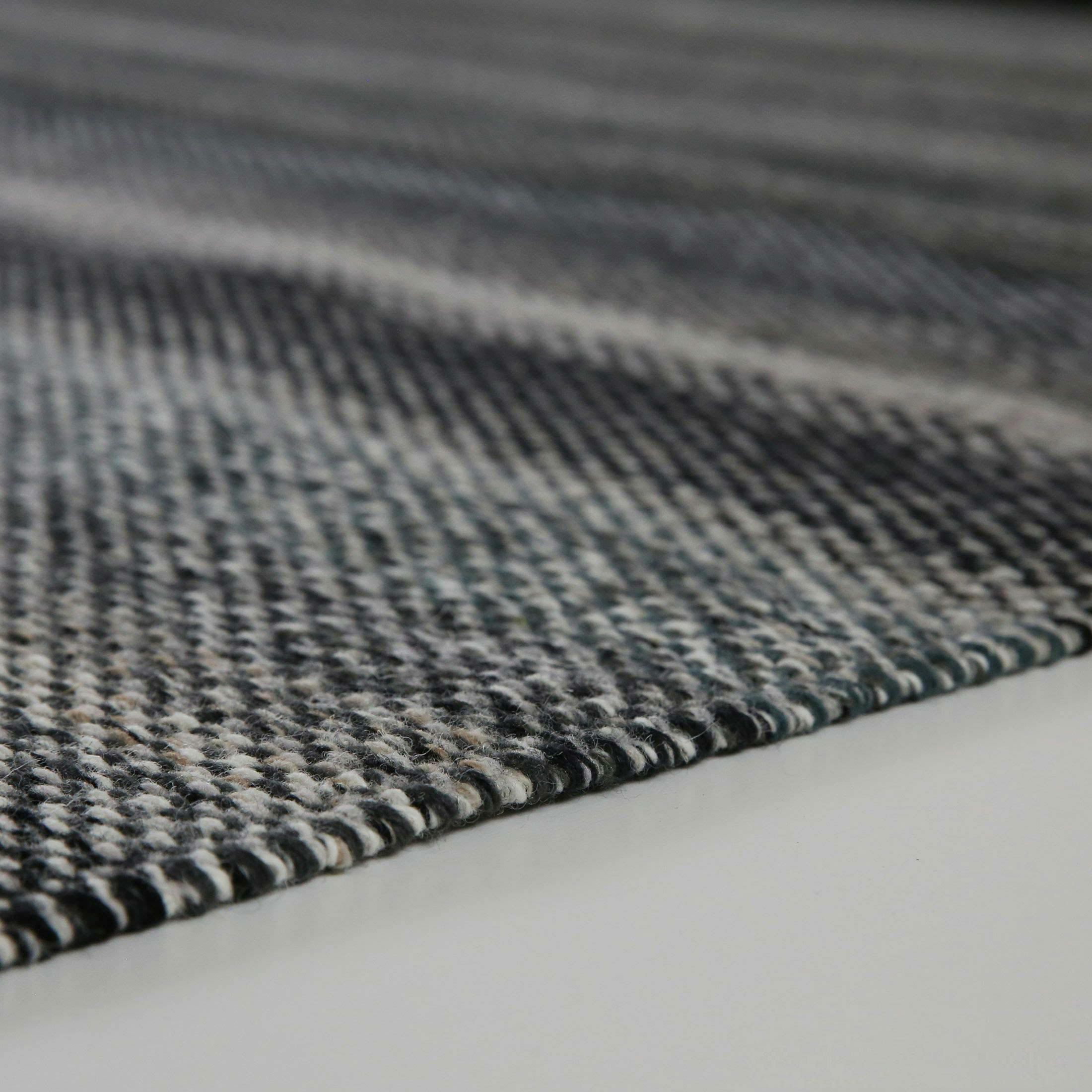 【アウトレット】KASTHALL（カスタール） / HARVEST（ハーベスト）/ブラック＆グレイ（170cm×240cm） / 1015711 / ラグ