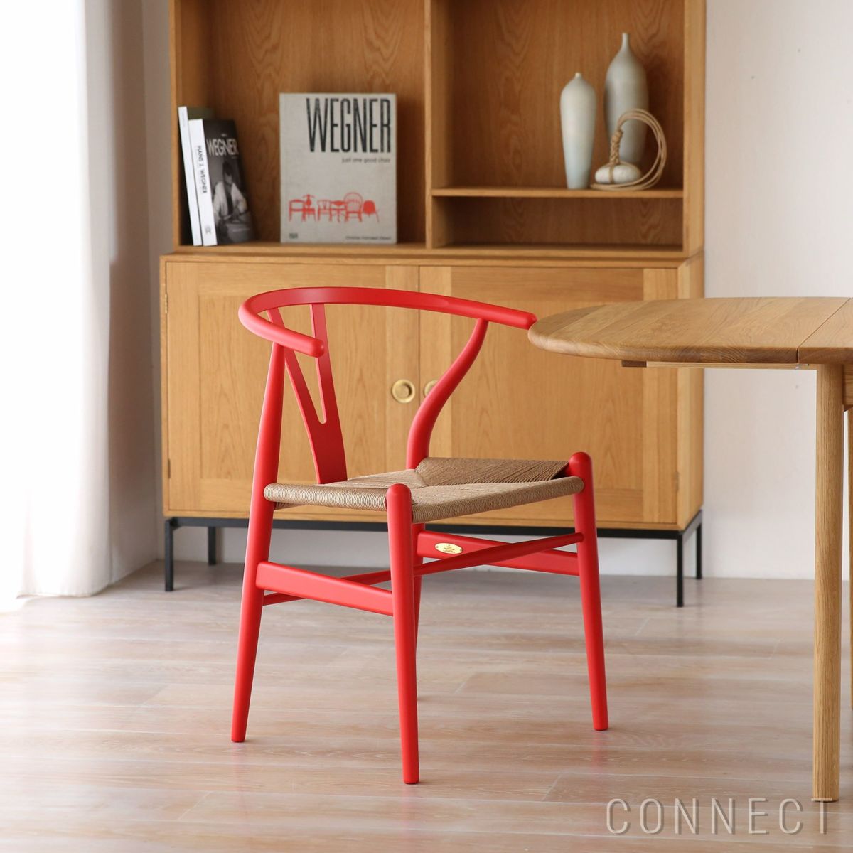【ウェグナー展限定モデル】CH24 / Yチェア（ワイチェア） ビーチ材・ソフト仕上げ SH45cm / オリジナル真鍮プレート付 / CARL HANSEN & SON （カール・ハンセン＆サン）