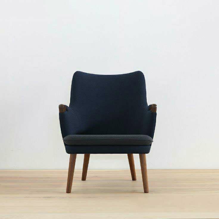 【ウェグナー展対象】CARL HANSEN & SON （カール・ハンセン＆サン） CH71 / 復刻ミニベアチェア / ウォルナット材・オイル仕上げ / イージーチェア / Canvas 794