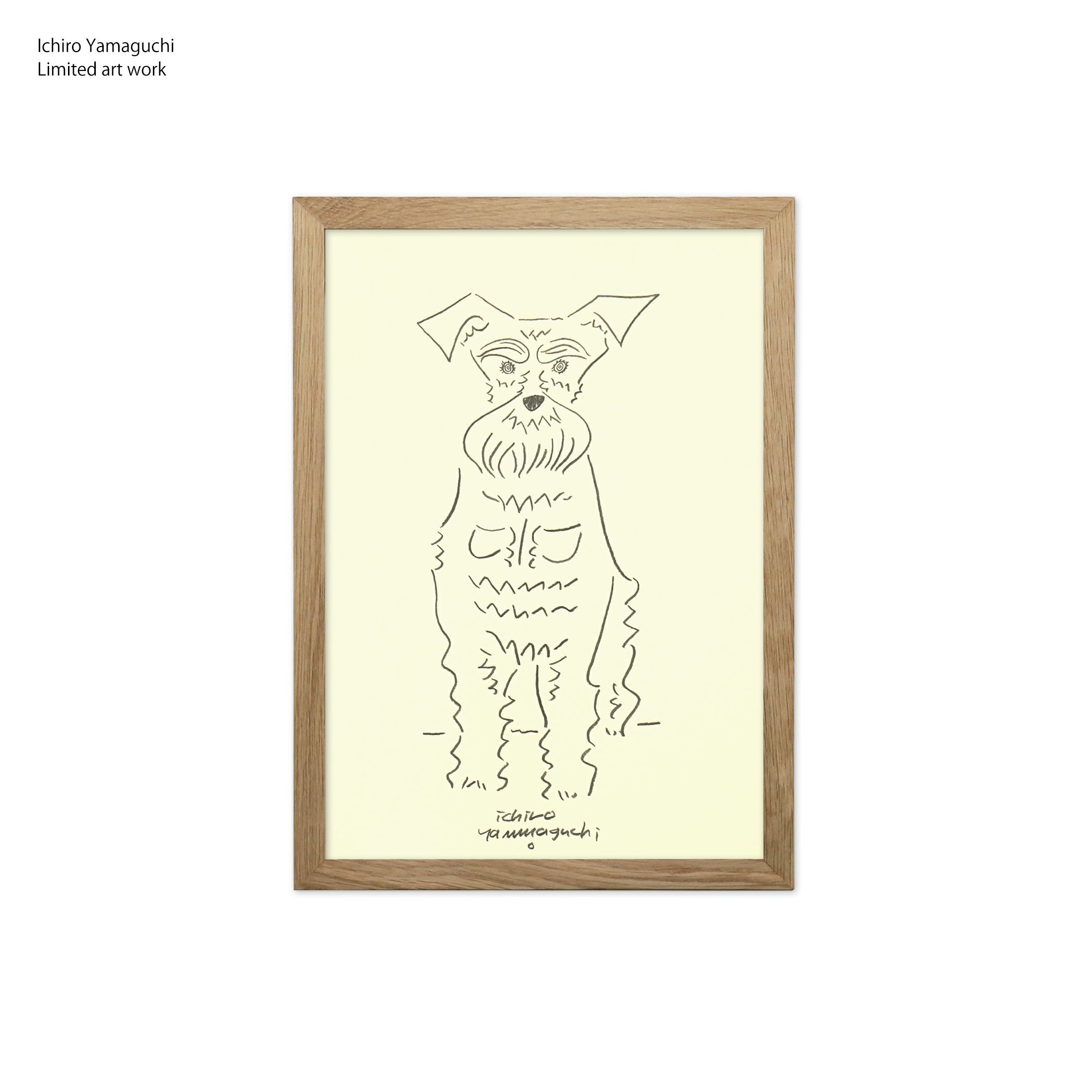 山口一郎 / Giclee（ジクレー印刷）「シュナウザー」 / Sサイズ / アートポスター