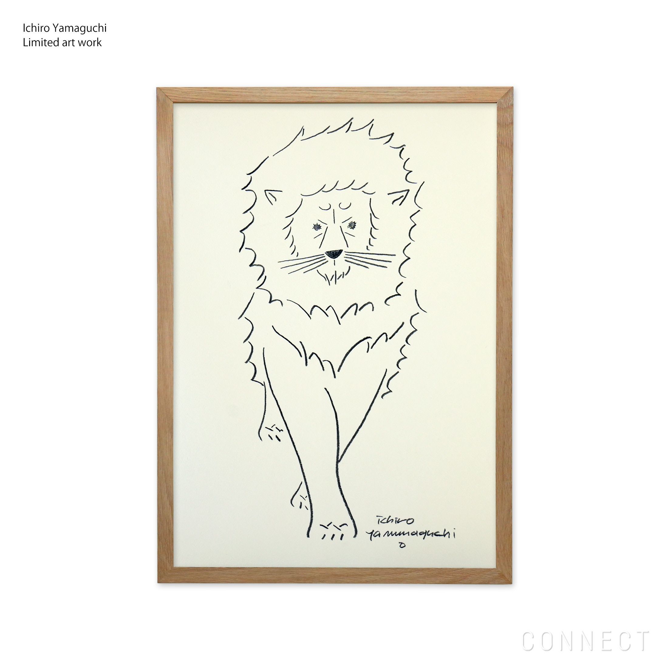 山口一郎 / Giclee（ジクレー印刷）「ライオン」 / Mサイズ / アートポスター