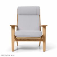 CARL HANSEN & SON（カール・ハンセン＆サン） / CH291 ラウンジチェア / オーク材・オイル仕上げ / SERPENTINE 0118 / CH290 SERIES / ハイバック