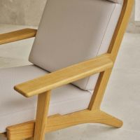 CARL HANSEN & SON（カール・ハンセン＆サン） / CH291 ラウンジチェア / オーク材・オイル仕上げ / SERPENTINE 0118 / CH290 SERIES / ハイバック