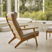CARL HANSEN & SON（カール・ハンセン＆サン） / CH291 ラウンジチェア / オーク材・オイル仕上げ / SERPENTINE 0118 / CH290 SERIES / ハイバック