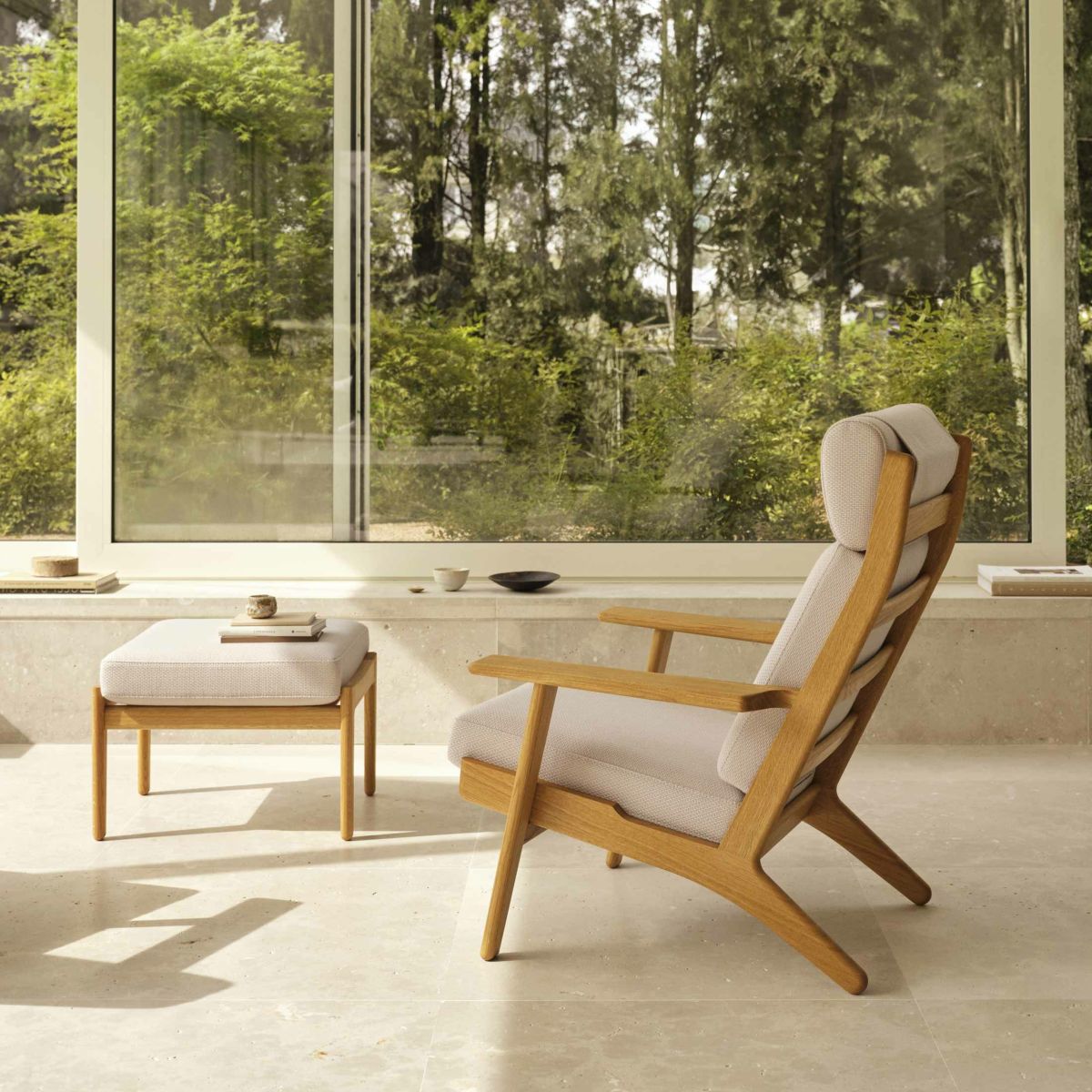 CARL HANSEN & SON（カール・ハンセン＆サン） / CH291 ラウンジチェア / オーク材・オイル仕上げ / SERPENTINE 0118 / CH290 SERIES / ハイバック