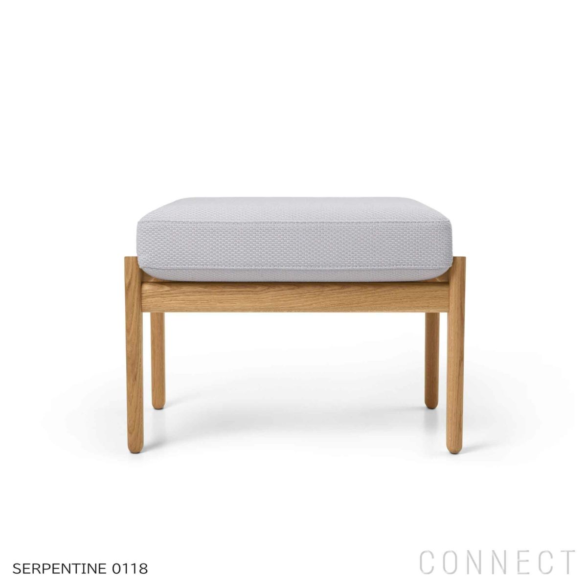 CARL HANSEN & SON（カール・ハンセン＆サン） / CH290F フットスツール / オーク材・オイル仕上げ / SERPENTINE 0118 / CH290 SERIES