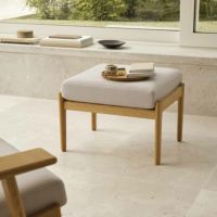 CARL HANSEN & SON（カール・ハンセン＆サン） / CH290F フットスツール / オーク材・オイル仕上げ / SERPENTINE 0118 / CH290 SERIES