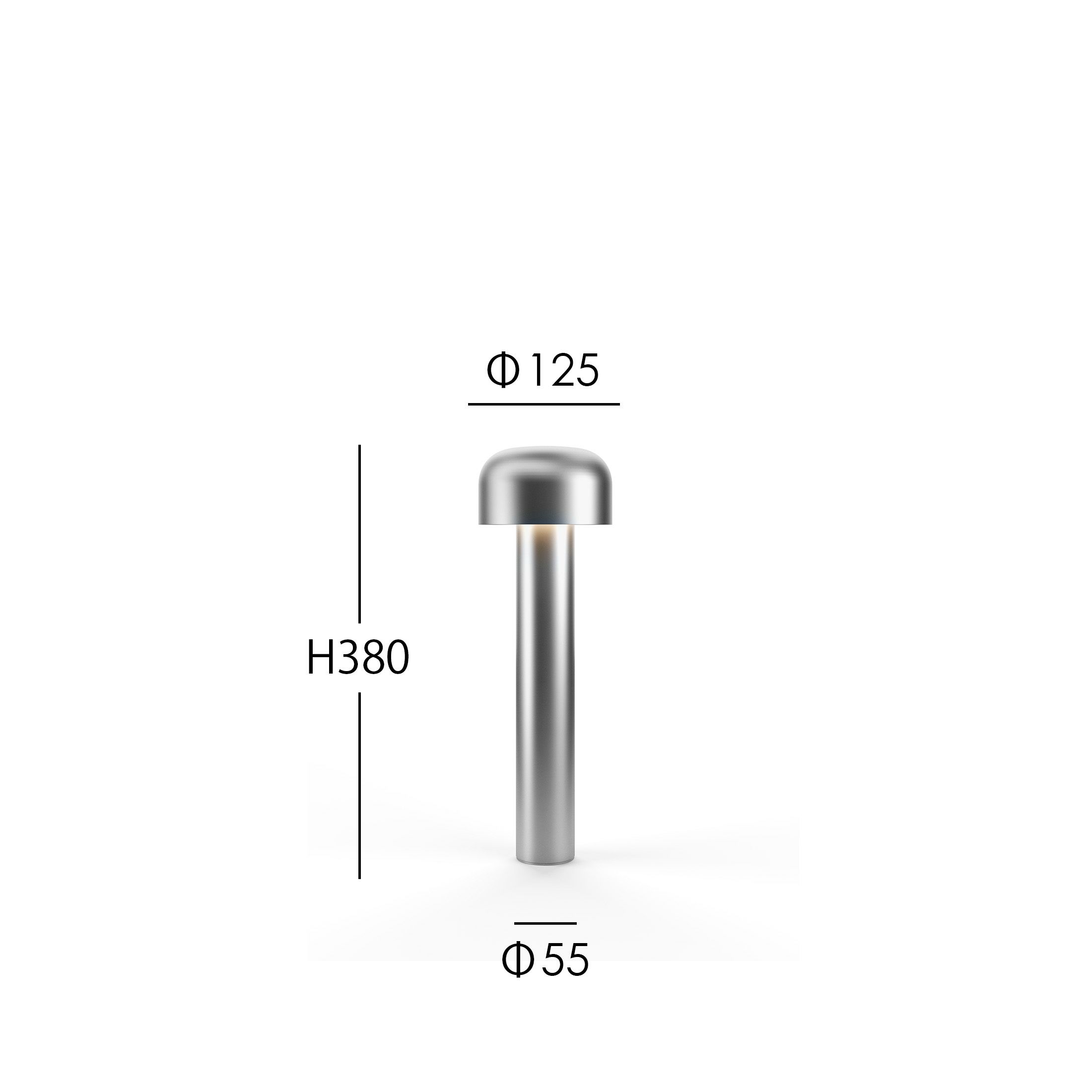 FLOS（フロス） / BELLHOP BOLLARD 380（ベルホップ ボラード） / ステンレス / H380 / 3000K / 庭園灯