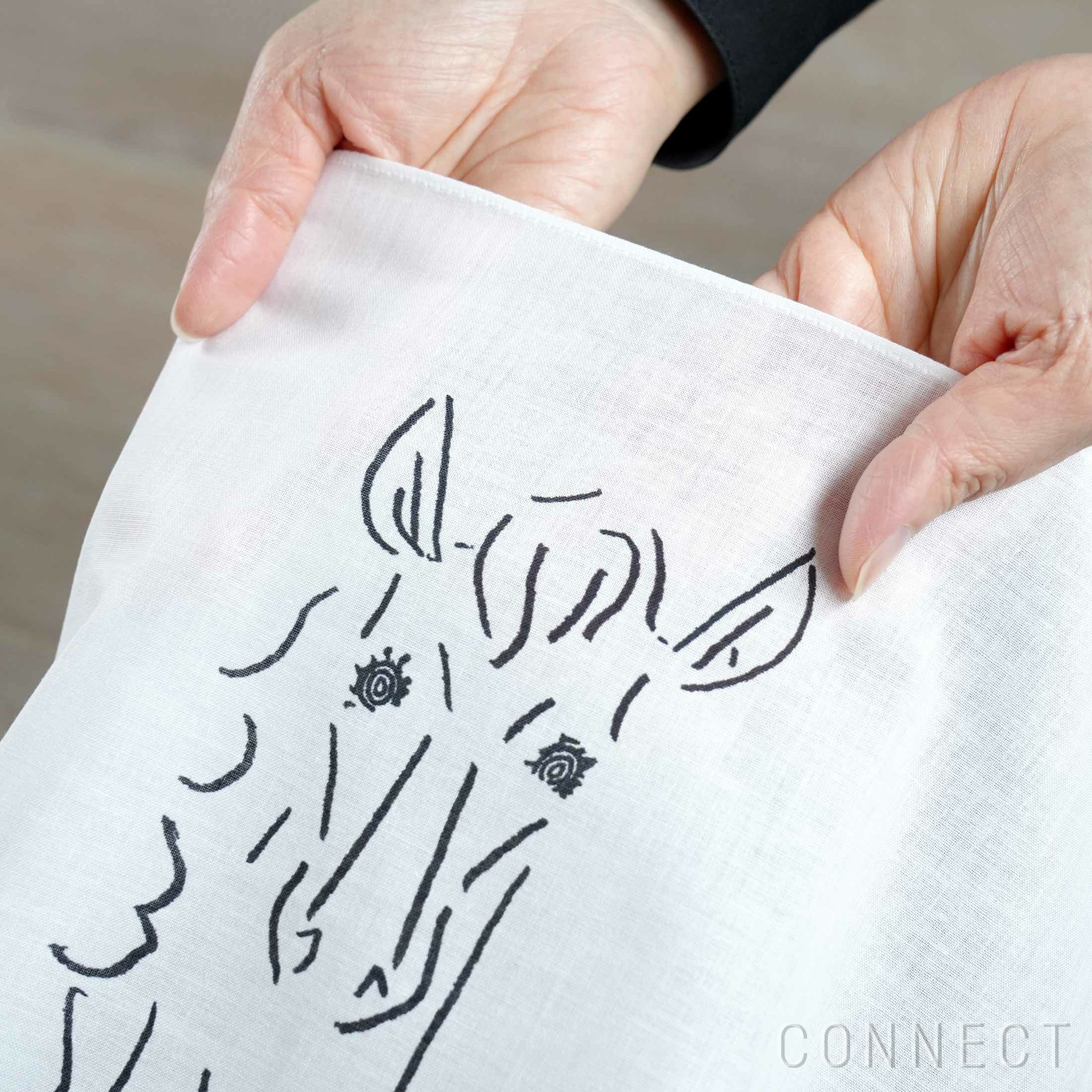 【数量限定】山口一郎描きおろし / 午（うま）ハンカチ《メール便のみ送料無料》