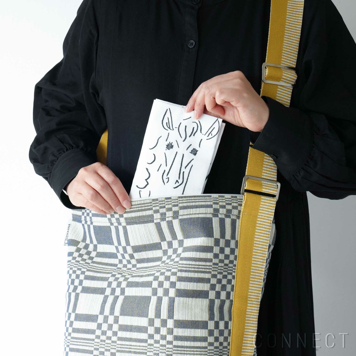 【数量限定】山口一郎描きおろし / 午（うま）ハンカチ《メール便のみ送料無料》