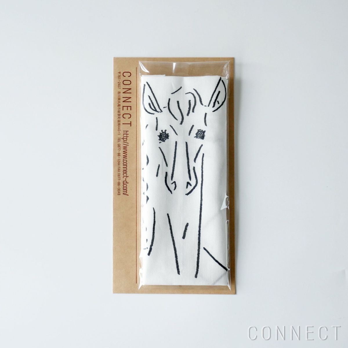 【数量限定】山口一郎描きおろし / 午（うま）ハンカチ《メール便のみ送料無料》