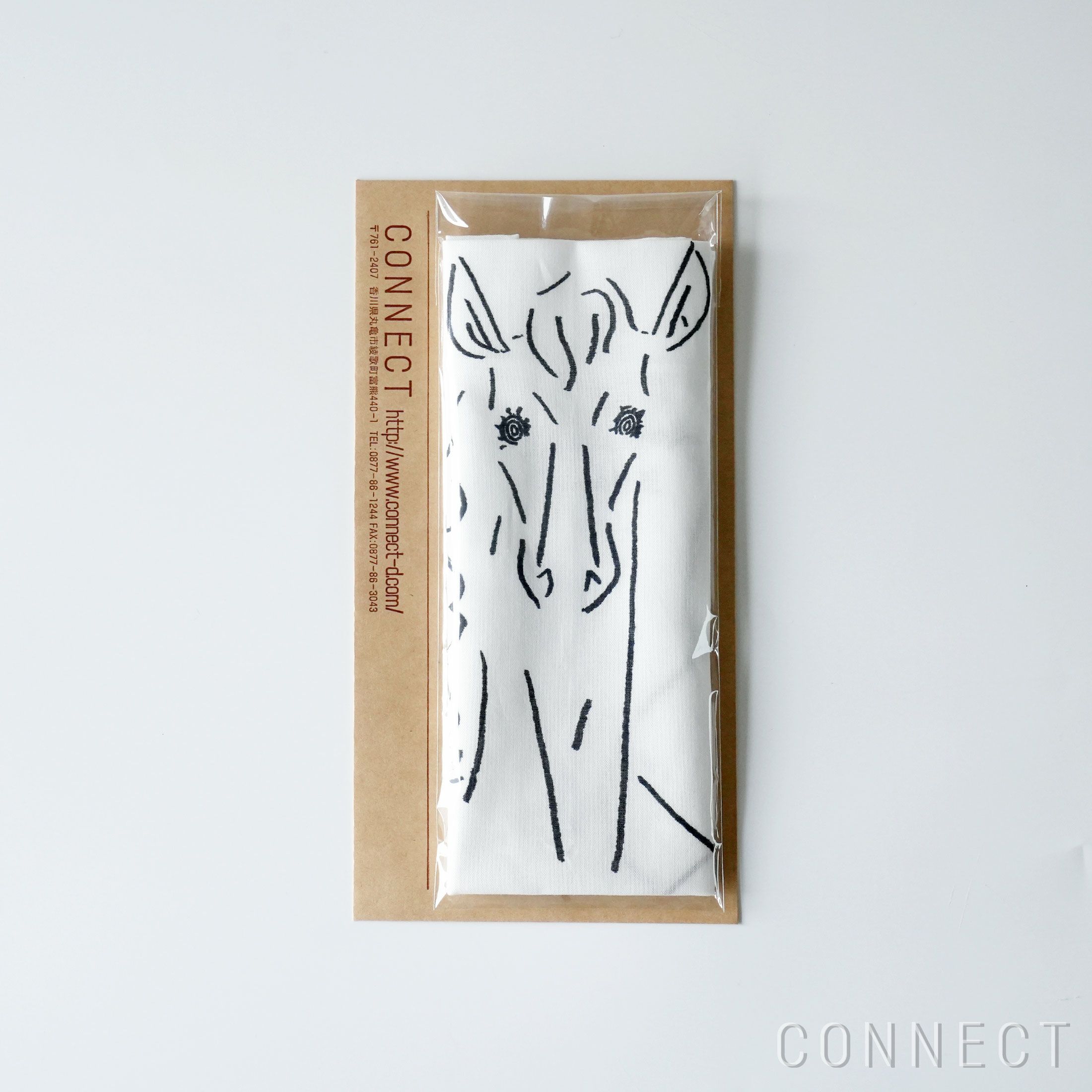 【数量限定】山口一郎描きおろし / 午（うま）ハンカチ《メール便のみ送料無料》