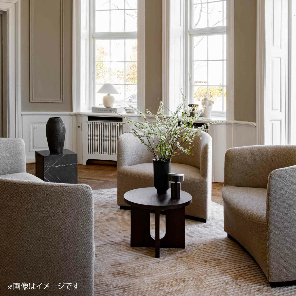 Audo Copenhagen（オドー・コペンハーゲン） / ANDROGYNE SIDE TABLE（アンドロジーン サイドテーブル）Φ50 / Darkstaind Oak / サイドテーブル